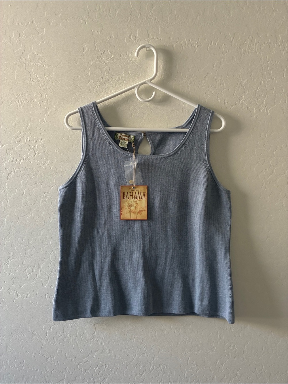 Tommy Bahama Silk Cotton Knit Tank Large
